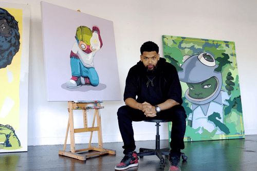 Hebru Brantley on His Chicago Murals, Fine Art, and Everything in Between